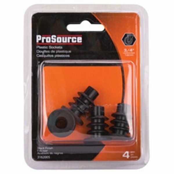 Prosource Socket Plastic 3/4In Blk 4Pc FE-S805-PS